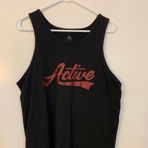 Black active shirt size medium